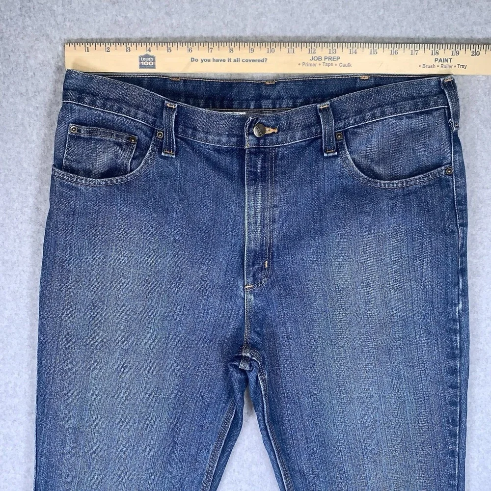 Carhartt Mens Jeans 38x32 Workwear Medium Wash Traditional Fit